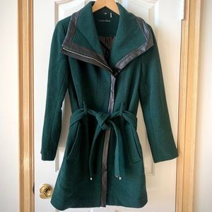 Calvin Klein green coat